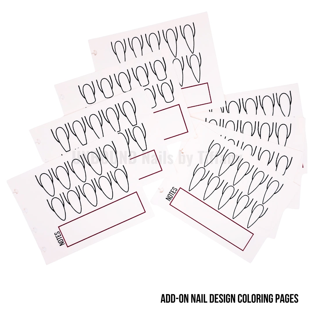 Nail Art Design Coloring Pages *Add-On