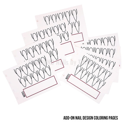 Nail Art Design Coloring Pages *Add-On